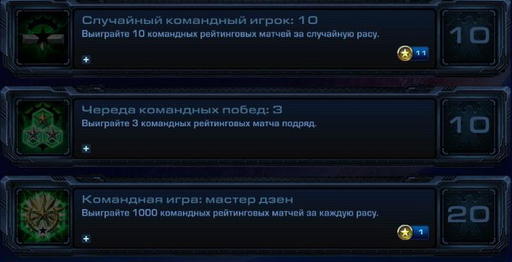 StarCraft II: Wings of Liberty - StarCraft II:  Wings of Liberty - Достижения.